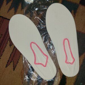 VTG Moon Boot Slippers White Pink Rubber Sole New 1970-80s Sz 6.5 to 7.5